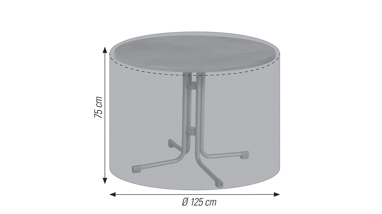 Tisch Schutzhülle Ø 125 x 75 cm